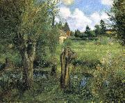 Camille Pissarro the riparian USA oil painting artist